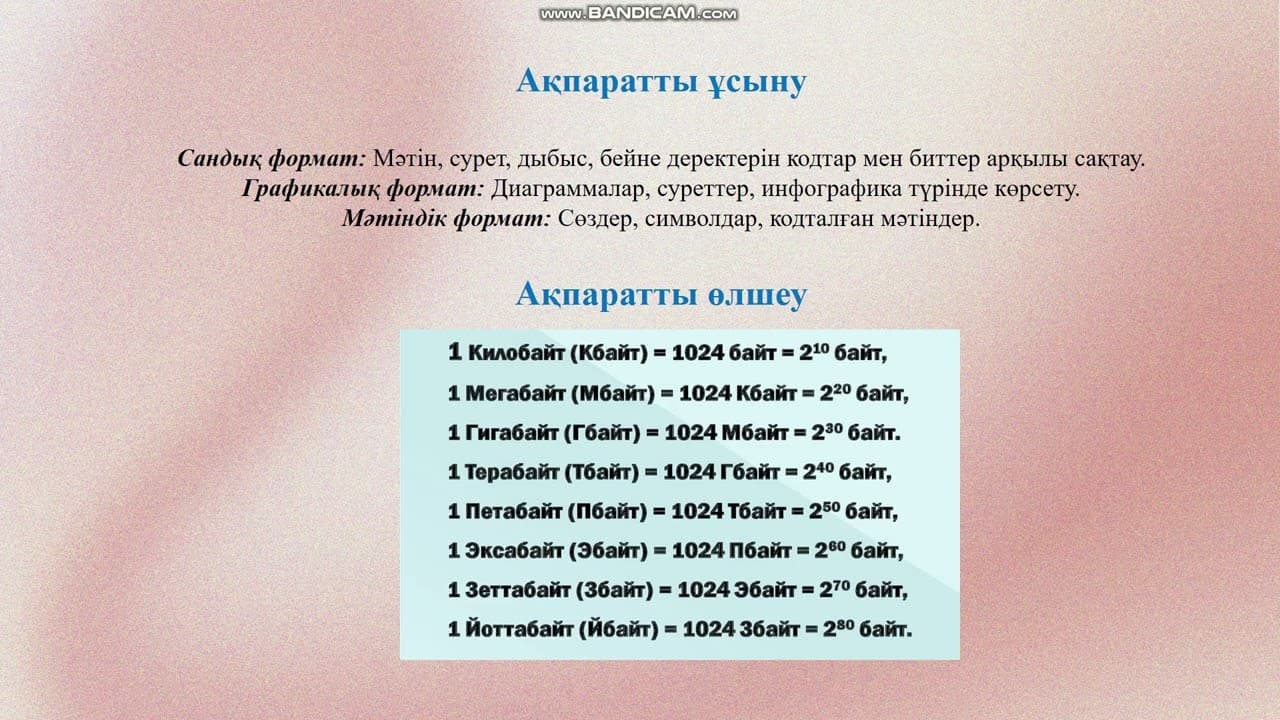 Ақпараттық процесстер